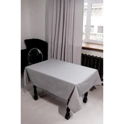 Скатертина на стіл Прованс RINO 134х220 см Сірий