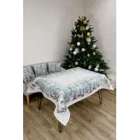 Скатертина Новорічна Прованс Казкові гноми 135х220 см Різнокольоровий Скатертина Новорічна Прованс Казкові гноми 135х220 см Різнокольоровий