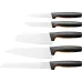 Набір кухонних ножів Fiskars Functional Form 6 предметів Чорний (1057554)