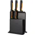 Набір кухонних ножів Fiskars Functional Form 6 предметів Чорний (1057554)