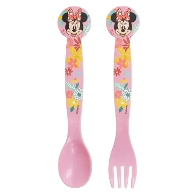 Детский набор столовых приборов Stor Minnie Mouse 2 предмета Розовый (74417)