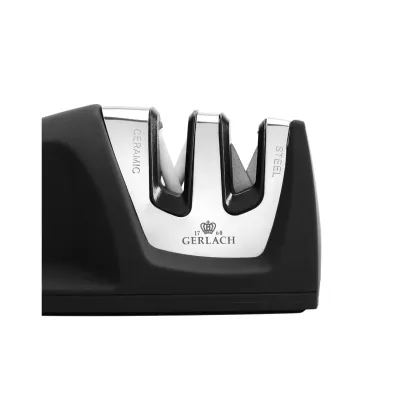 Точилка для ножів Gerlach Smart 9.5x5.1 см Чорний (5901035509061) Точилка для ножів Gerlach Smart 9.5x5.1 см Чорний (5901035509061)