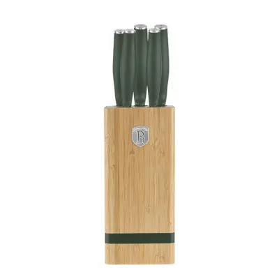 Набір ножів Berlinger Haus Matte Green 6 предметів Зелений (BH-2751)