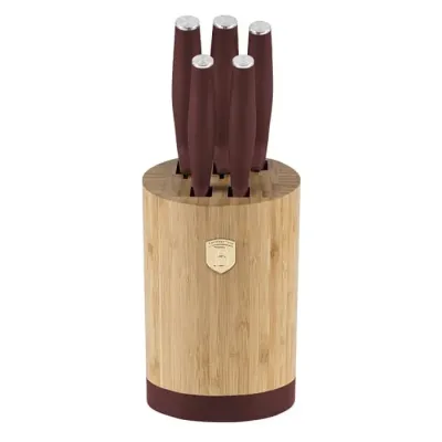 Набор ножей Berlinger Haus Leonardo Collection 6 предметов Бордовый (BH-2754)