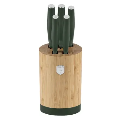 Набір ножів Berlinger Haus Matte Green 6 предметів Зелений (BH-2757)