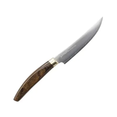 Кухонний ніж для стейку Suncraft Elegancia 12 см Коричневий (KSK-06)