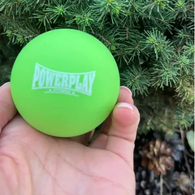 Массажный силиконовый мяч PowerPlay PP-4354 Silicone Lacrosse Ball 6.5 см Зеленый