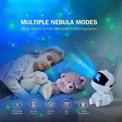 Ночник-проектор XO із проекцією зоряного неба CF4 mini Astronaut Sky White 5 Вт Білий (36958_3609661)