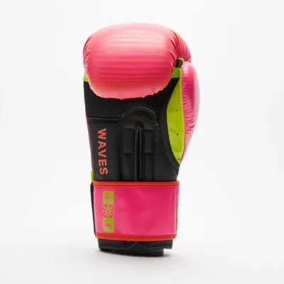 Боксерские перчатки Leone GN313 Waves Fuxia 10 унций (GN313_Fuxia_10oz)