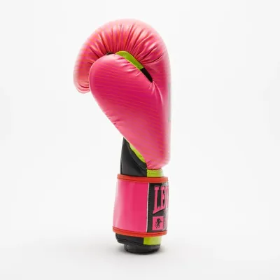 Боксерские перчатки Leone GN313 Waves Fuxia 10 унций (GN313_Fuxia_10oz)