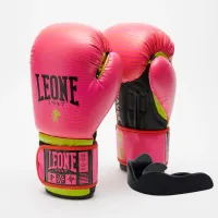 Боксерские перчатки Leone GN313 Waves Fuxia 10 унций (GN313_Fuxia_10oz)