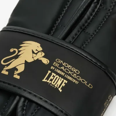 Боксерские перчатки Leone GN059D Black Gold 16 унций (GN059D_Bl/Gold_16oz)