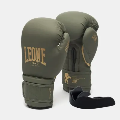 Боксерские перчатки Leone GN059G Military Edition Green 16 унций (GN059G_Green_16oz) Боксерские перчатки Leone GN059G Military Edition Green 16 унций (GN059G_Green_16oz)