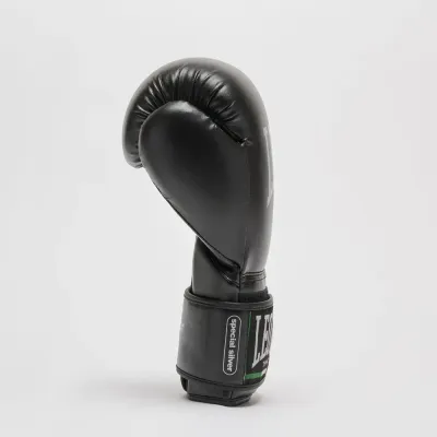 Боксерские перчатки Leone GN383 Thunder Black 12 унций (GN383_Black_12oz)