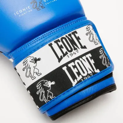 Боксерські рукавички Leone GN208 Iconic Blue 10 унцій (GN208_Blue_10oz)