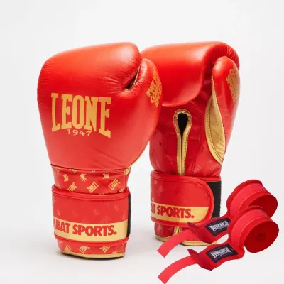 Боксерские перчатки Leone GN220 DNA Red 16 унций (GN220_Red_16oz)