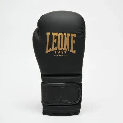 Боксерські рукавички Leone GN059D Black Gold 14 унцій (GN059D_Bl/Gold_14oz)