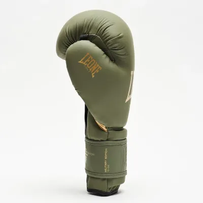 Боксерские перчатки Leone GN059G Military Edition Green 10 унций (GN059G_Green_10oz)
