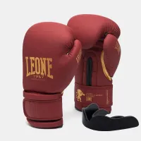 Боксерские перчатки Leone GN059X Bordeaux ED 10 унций Бордовый (GN059X_BORDEAUX_10oz)