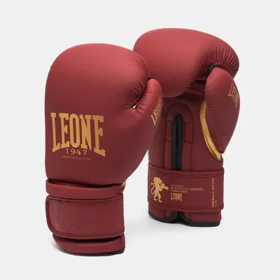 Боксерські рукавички Leone GN059X Bordeaux ED 14 унцій Бордовий (GN059X_BORDEAUX_14oz)