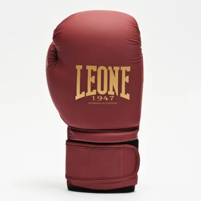 Боксерські рукавички Leone GN059X Bordeaux ED 14 унцій Бордовий (GN059X_BORDEAUX_14oz)