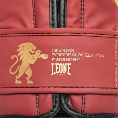 Боксерські рукавички Leone GN059X Bordeaux ED 14 унцій Бордовий (GN059X_BORDEAUX_14oz)