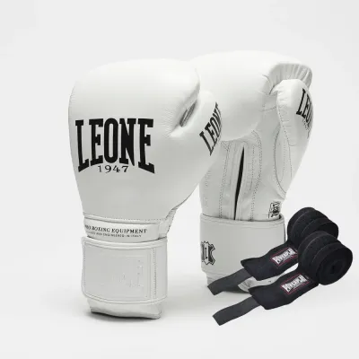 Боксерские перчатки Leone GN111 The Greatest White 12 унций (GN111_White_12oz)