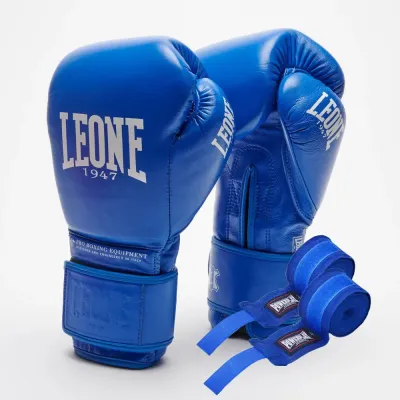 Боксерские перчатки Leone GN111 The Greatest Blue 14 унций (GN111_Blue_14oz)