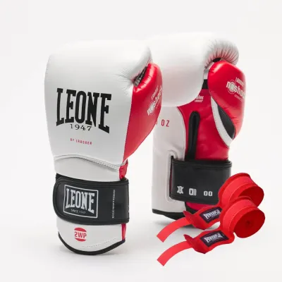 Боксерские перчатки Leone GN113 IL Tecnico N3 White 10 унций (GN113_White_10oz)
