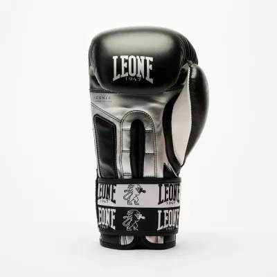 Боксерські рукавички Leone GN208 Iconic Black 10 унцій (GN208_Black_10oz)