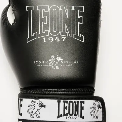 Боксерські рукавички Leone GN208 Iconic Black 10 унцій (GN208_Black_10oz)