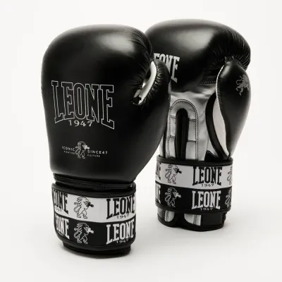 Боксерские перчатки Leone GN208 Iconic Black 14 унций (GN208_Black_14oz)
