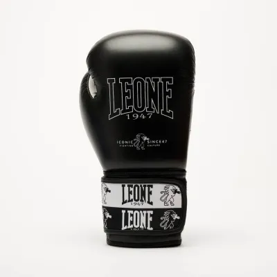 Боксерские перчатки Leone GN208 Iconic Black 14 унций (GN208_Black_14oz)
