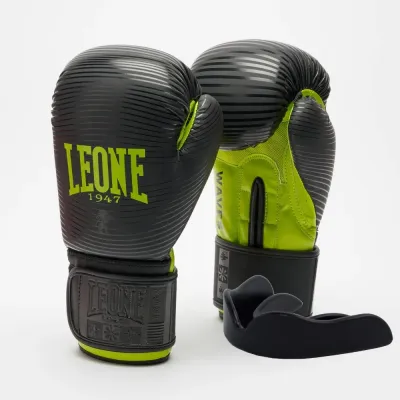 Боксерские перчатки Leone GN313 Waves Black 16 унций (GN313_Black_16oz)