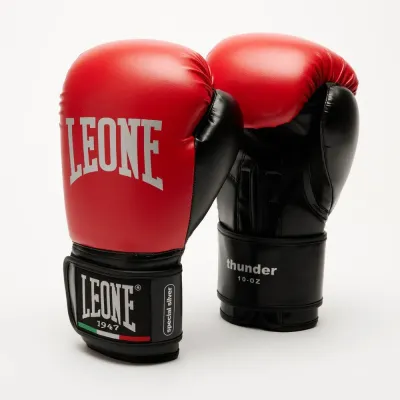 Боксерські рукавички Leone GN383 Thunder Red 8 унцій (GN383_Red_8oz)