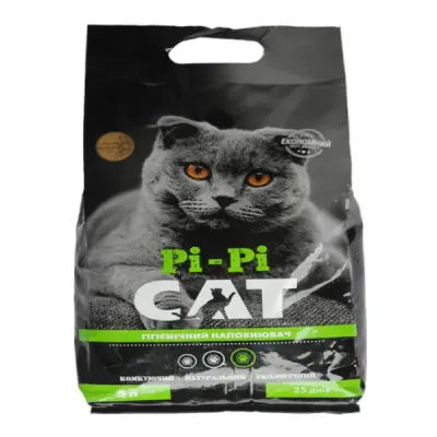 Наповнювач для туалету котів бентонітовий AGRO-V Pi-Pi Cat 5 л (PI003) Наповнювач для туалету котів бентонітовий AGRO-V Pi-Pi Cat 5 л (PI003)