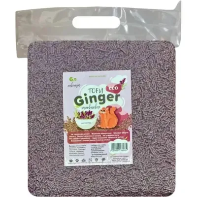 Соєвий наповнювач для туалета ЗооВетКонтинент Ginger Tofu Лаванда 6 л (000037124) Соєвий наповнювач для туалета ЗооВетКонтинент Ginger Tofu Лаванда 6 л (000037124)