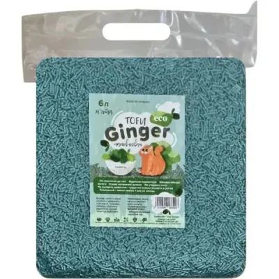 Соєвий наповнювач для туалета ЗооВетКонтинент Ginger Tofu М'ята 6 л (000037122) Соєвий наповнювач для туалета ЗооВетКонтинент Ginger Tofu М'ята 6 л (000037122)