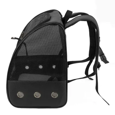 Рюкзак для перенесення домашніх тварин CosmoPet CP-27 41х32х29 см Чорний (3_06526) Рюкзак для перенесення домашніх тварин CosmoPet CP-27 41х32х29 см Чорний (3_06526)