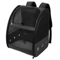 Рюкзак для переноски домашних питомцев CosmoPet CP-27 41х32х29 см Черный (3_06526) Рюкзак для переноски домашних питомцев CosmoPet CP-27 41х32х29 см Черный (3_06526)