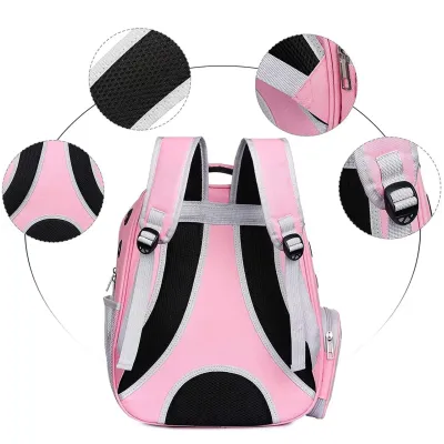Рюкзак для перенесення домашніх тварин CosmoPet CP-103 40х28х34 см Рожевий (3_06527)