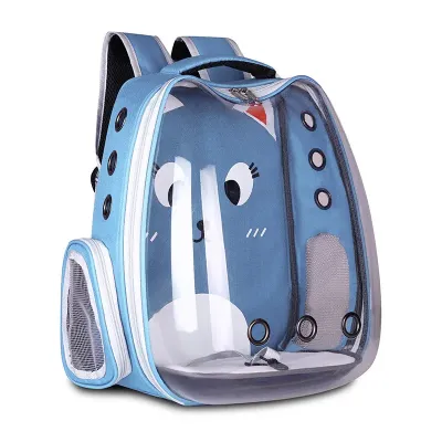 Рюкзак для переноски домашних питомцев CosmoPet CP-103 40х28х34 см Голубой (3_06529)