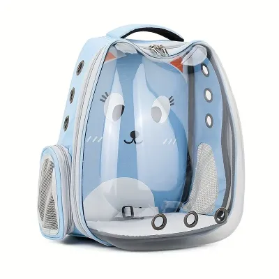 Рюкзак для переноски домашних питомцев CosmoPet CP-103 40х28х34 см Голубой (3_06529)