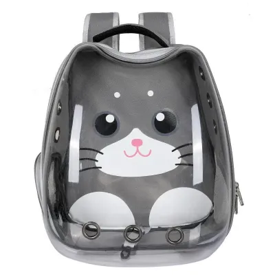 Рюкзак для переноски домашних питомцев CosmoPet CP-103 40х28х34 см Серый (3_06530)