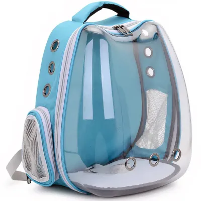 Рюкзак для переноски домашних питомцев CosmoPet CP-102 39х35х23 см Голубой (3_06531)