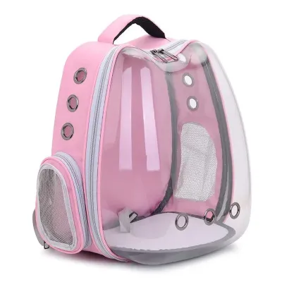 Рюкзак для переноски домашних питомцев CosmoPet CP-102 39х35х23 см Розовый (3_06533)