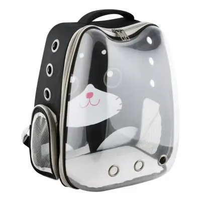 Рюкзак для переноски домашних питомцев CosmoPet CP-103 40х28х34 см Черный (3_06535)