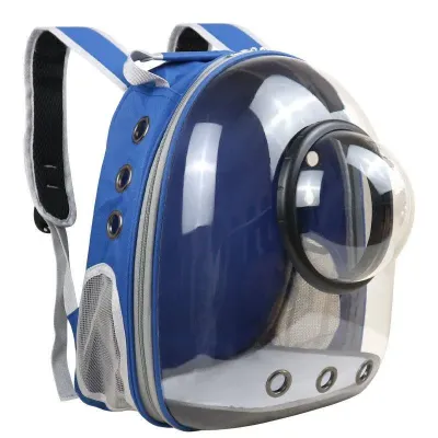 Рюкзак для перенесення домашніх тварин CosmoPet CP-101 з ілюмінатором 42х25х32 см Синій (3_06544) Рюкзак для перенесення домашніх тварин CosmoPet CP-101 з ілюмінатором 42х25х32 см Синій (3_06544)