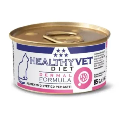 Вологий корм Kippy Healthy Vet Diet Dermal Formula для дорослих котів у вигляді паштету 85 г