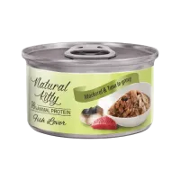 Влажный корм для кошек Natural Kitty с диким тунцем и скумбрией в соусе 70 г Влажный корм для кошек Natural Kitty с диким тунцем и скумбрией в соусе 70 г